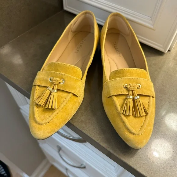 Talbots Yellow Tassel Loafers - Picture 2 of 7